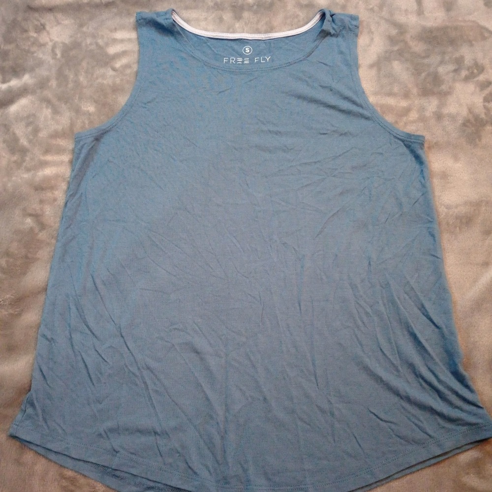 Free Fly Apparel Women's Tank Top in Dusty Blue